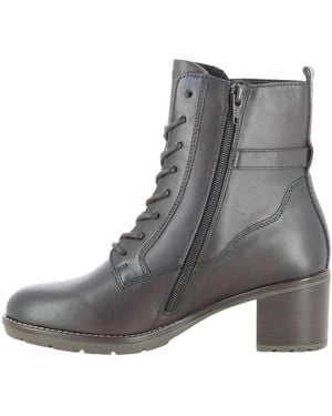 Remonte Schoenen ,Bruin ,Leer D2A74 Enkellaarzen - Grijs