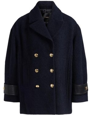 Pinko Double-Breasted Coats - Blue