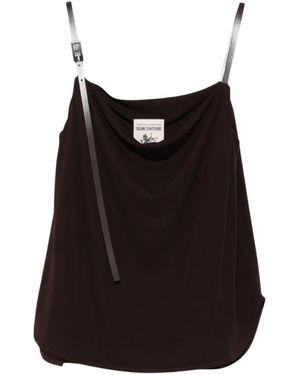 Semicouture Sleeveless Tops - Black
