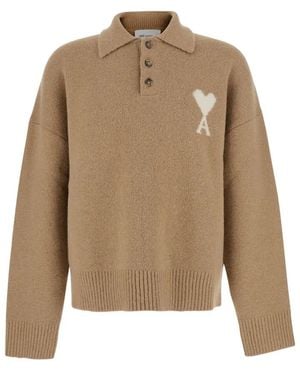 Ami Paris Polo Shirts - Neutro