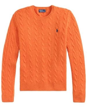 Ralph Lauren Round-Neck Knitwear - Orange