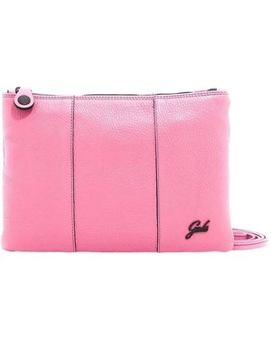Gabs Schwarze Leder Beyonce M Umhängetasche - Pink