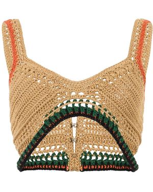 Alberta Ferretti Sleeveless Tops - Metallic