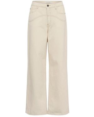 Kaffe Catharina Wide Jeans - Natur