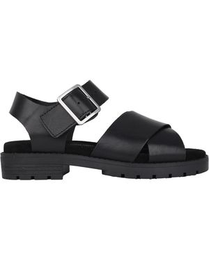 Clarks Zwarte Leren Sandaal