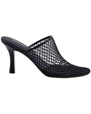 Lola Cruz Heeled Mules - Blue