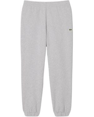 Lacoste Broeken ,Grijs ,Katoen Regular Fit Fleece Trainingsbroeken