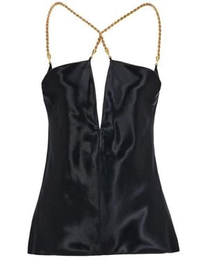 Ferragamo Sleeveless Tops - Blue