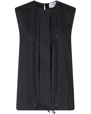 Isabelle Blanche Tops ,Zwart ,Sleeveless Tops