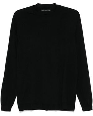 Low Brand Round-Neck Knitwear - Noir
