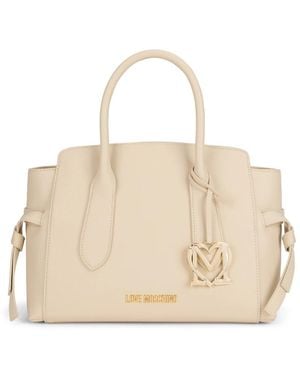 Love Moschino Schultertasche Mit Logo - Natur