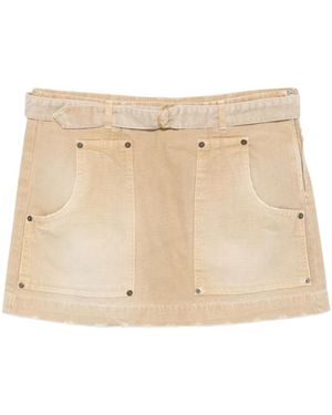 Semicouture Short Skirts - Natural