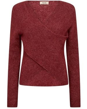 Mos Mosh Truien & Vesten ,Bruin ,Gebreide Kleding - Rood