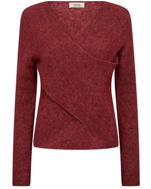 Mos Mosh Truien & Vesten ,Bruin ,Gebreide Kleding - Rood