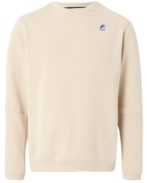 K-Way Hoodies & Sweatvesten ,Katoen Nael Poly Cotton Sweatshirt - Wit