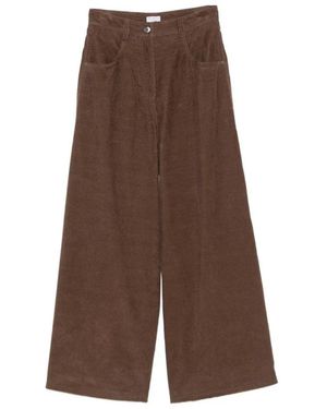 Brunello Cucinelli Wide Broeken - Bruin