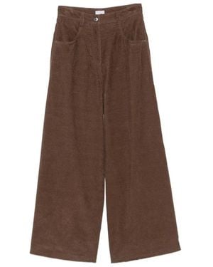 Brunello Cucinelli Wide Broeken - Bruin