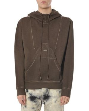 A_COLD_WALL* Funnel Neck Hoodie - Braun
