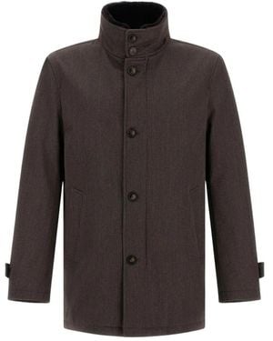 Herno Jassen ,Bruin ,Wol Storm System Jas