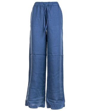 Fay Wide Trousers - Blue