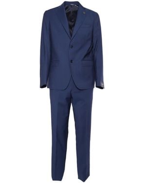 BRERAS Milano Single Breasted Suits - Blue
