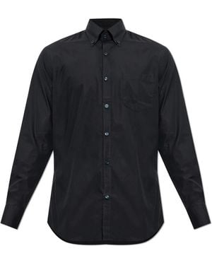 Paul & Shark Overhemden ,Zwart ,Katoen Pocket Shirt - Blauw