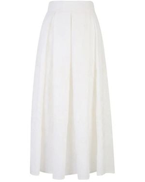 Eleventy Midi Skirts - White