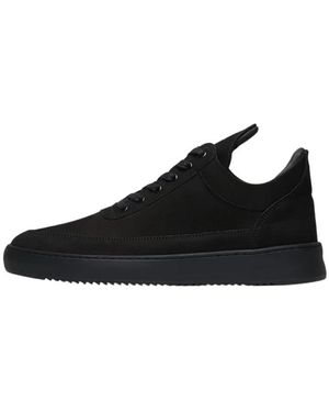 Filling Pieces Low Top Nubuck - Schwarz
