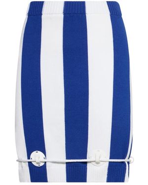 Moschino Figurbetonter Gestreifter Midirock - Blau