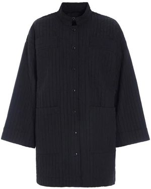 Bitte Kai Rand Gerippte Hemdjacke - Blau