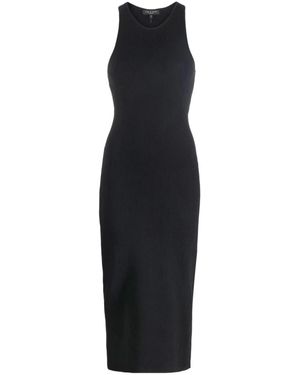 Rag & Bone Kleedjes ,Zwart ,Nylon Zwarte Maxi Jurk Casual Stijl