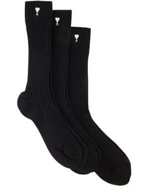 Ami Paris Socks - Nero
