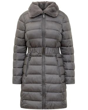 Michael Kors Jassen ,Grijs ,Nylon Packable Gewatteerde Nylon Puffer Jas