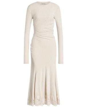 Alberta Ferretti Midi Dresses - Neutre