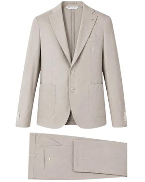 Manuel Ritz Single Breasted Suits - Grey