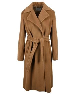 Marella Belted Coats - Marron
