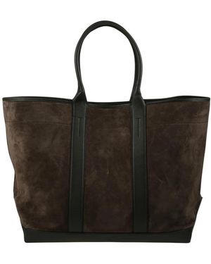 Tom Ford Tassen ,Bruin ,Suède Tote Grande - Zwart