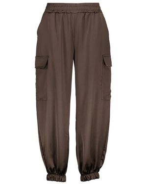 Amélie & Amélie Tapered Trousers - Marrone