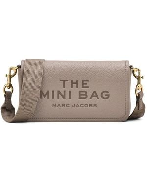 Marc Jacobs Mini Leder Crossbody Tasche - Grau