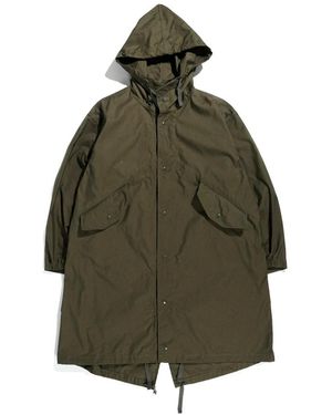 Engineered Garments Military style parka jacke - Grün
