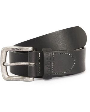 Barbour Ledergürtel &Amp; Geldbörse Geschenkset - Schwarz