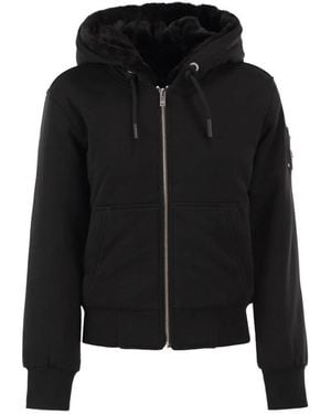 Moose Knuckles Classic Bunny Hoodie - Zwart