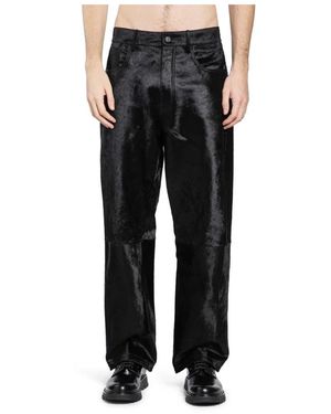 sunflower Leather Trousers - Black