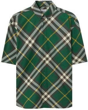 Burberry Short Sleeve Shirts - Green