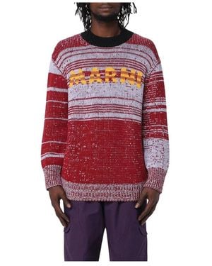 Marni Round-Neck Knitwear - Rouge