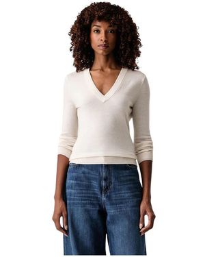 Guess Truien & Vesten ,Wol Priscilla V-Hals Trui - Wit