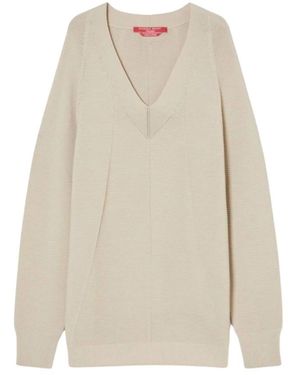 Marina Rinaldi V-Neck Knitwear - Neutre