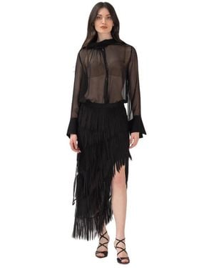 Erika Cavallini Semi Couture Blouses - Black