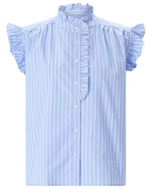 Emily Van Den Bergh Overhemden ,Blauw ,Katoen Shirts