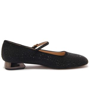 Emanuélle Vee Schoenen ,Zwart ,Zwarte Mary Jane Ballerina Schoenen